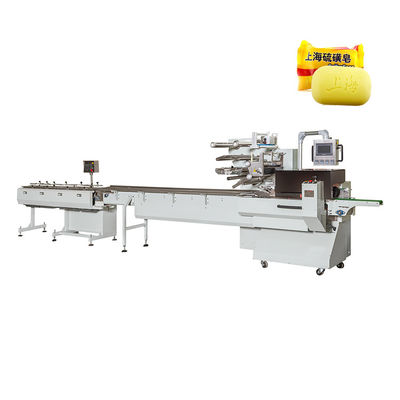 Karton zeep verpakkingsmachine hoge snelheid 20-200pakketten/min Automatische stroom dekking kussen ontwerp