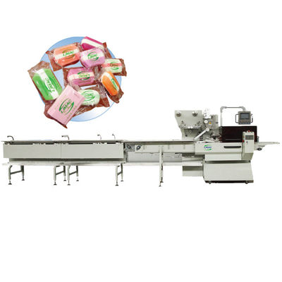 Video Technische Ondersteuning Hotel Ronde Zeep Pleated Wrapper Machine Verpakkingsmachine