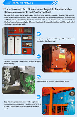 Revolutioneer uw zeepproductieproces met 2000ES-DRDT-A Duplex Single-Worm Raffinator