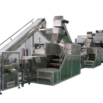 Video-technische ondersteuning 500-2000 kg/uur Volledig automatische productielijn voor zeepmachines